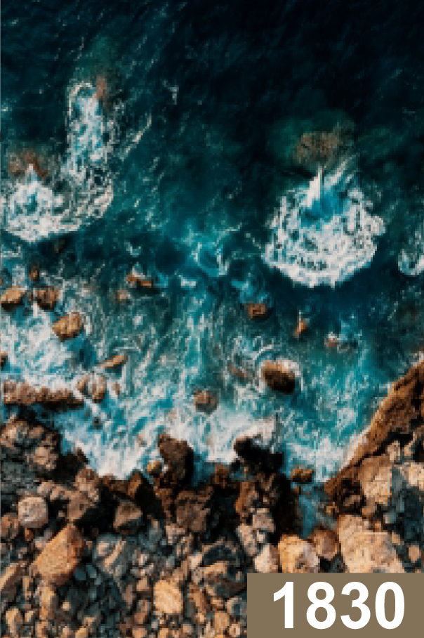 Digital Marble Design 1830 – Ocean Cliff Aerial Print