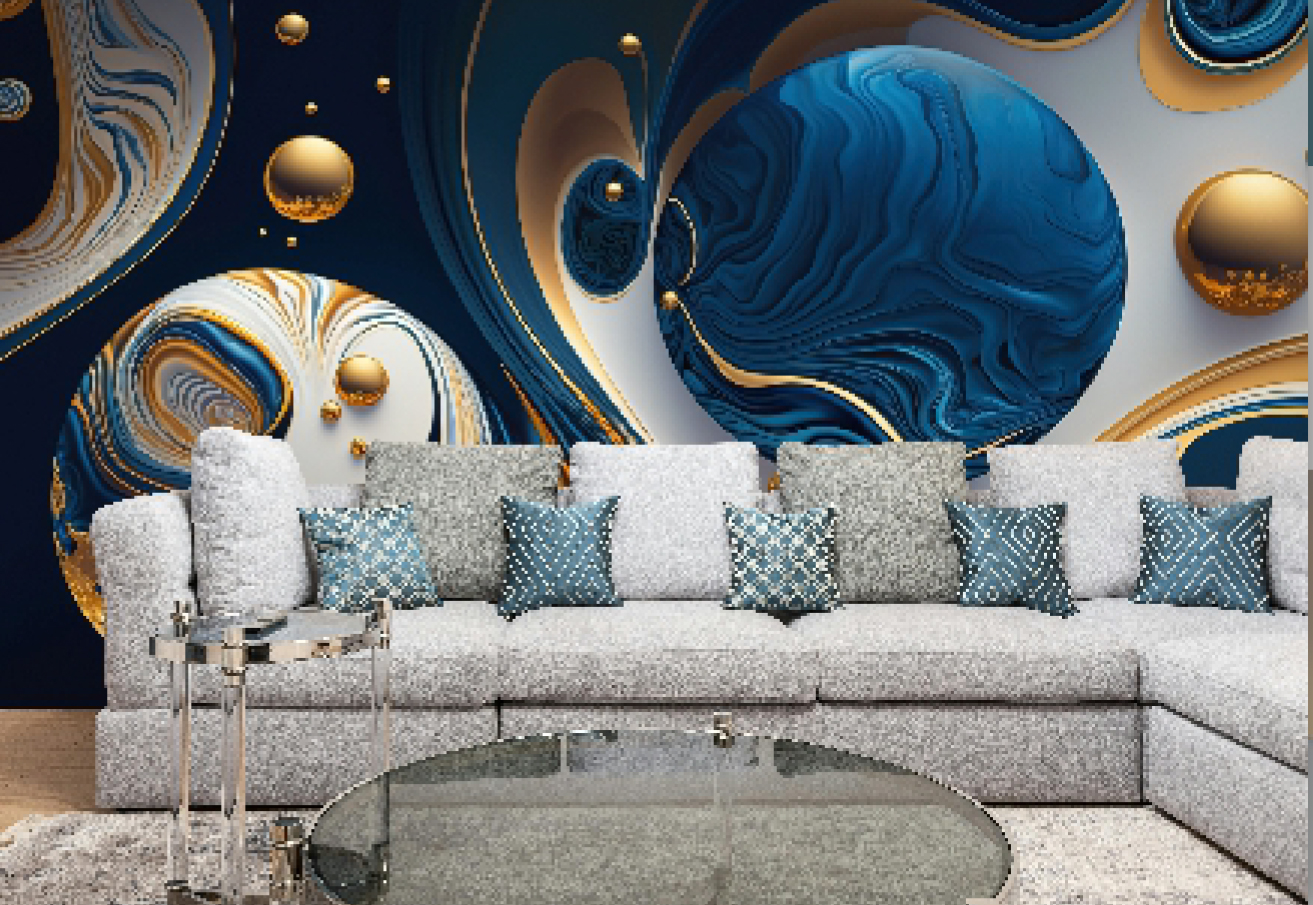 Digital Marble Design HD-50 – Cosmic Orbital Marble Fantasy Panel